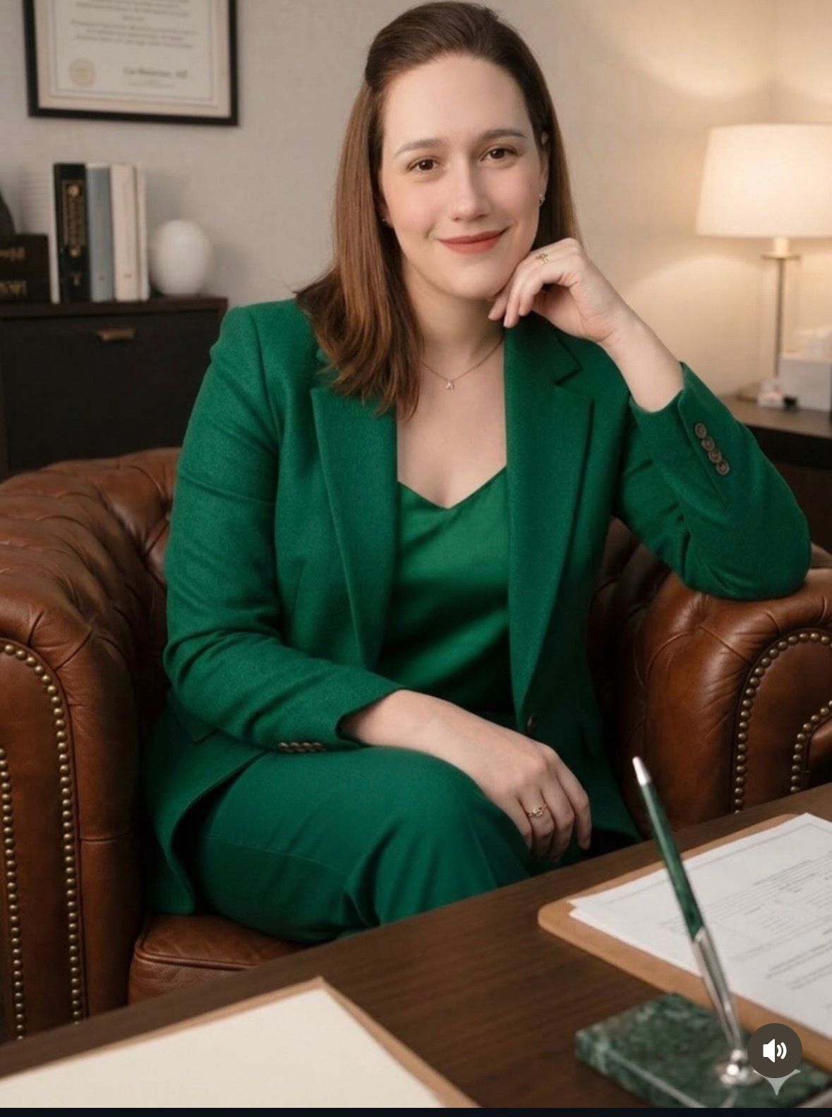 Amanda Macedo em ambiente de trabalho online