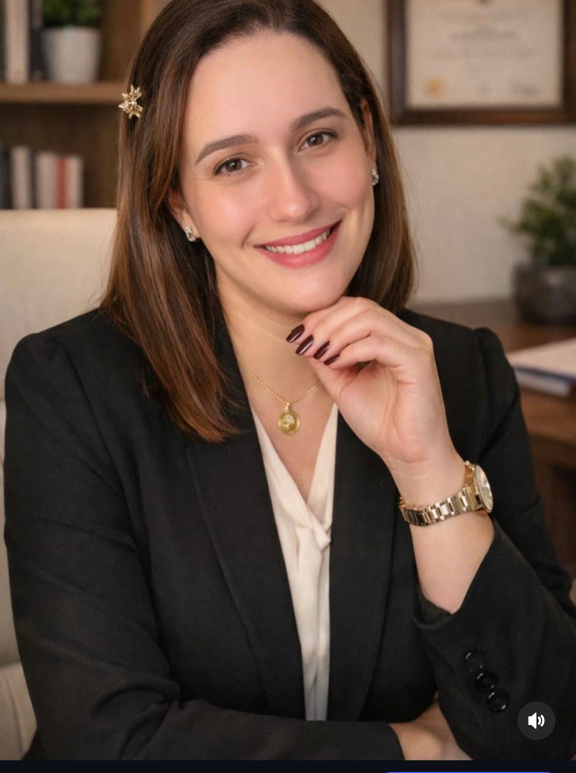 Amanda Macedo sorrindo